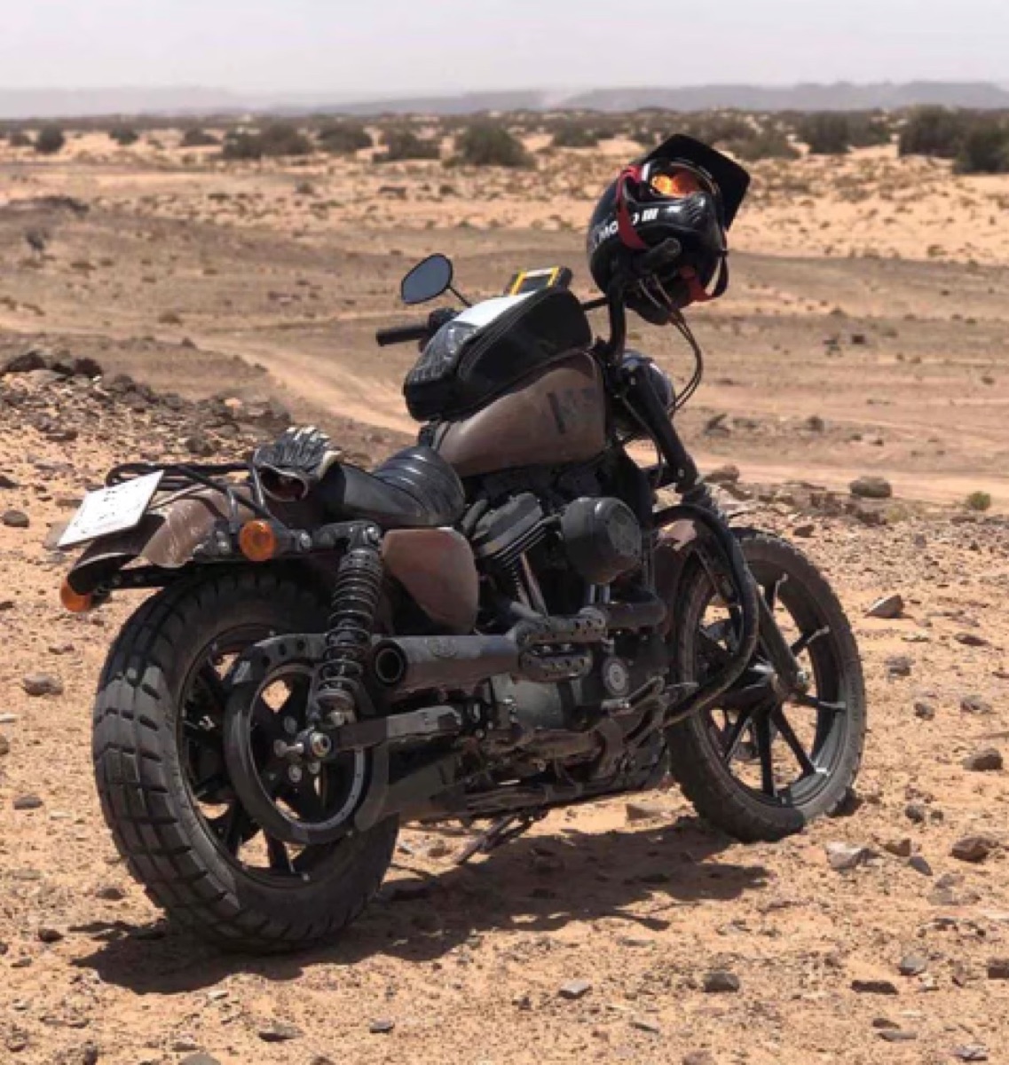 Adventure motorcycles in the mountains